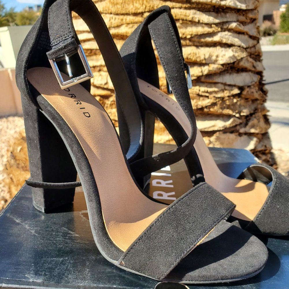 New in Box Two Strap Tapered Heel Sandal (WW)